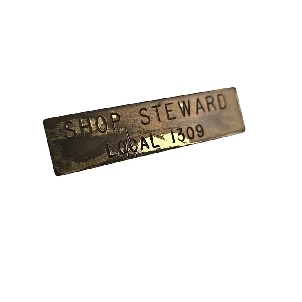Vintage Union Pins Bundle ATU Local 1309 Shop Steward California Transit Labor‎